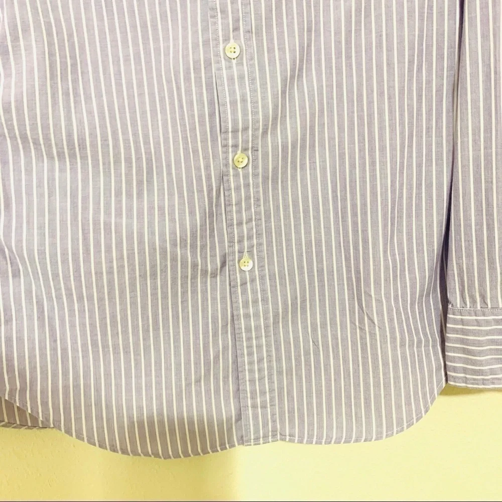 J CREW purple stripe dress shirts - very good - S